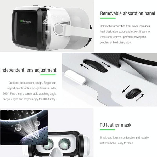 Wireless 3D Virtual Reality Headset With Bluetooth For Smartphones Smartphone Vr Headsets