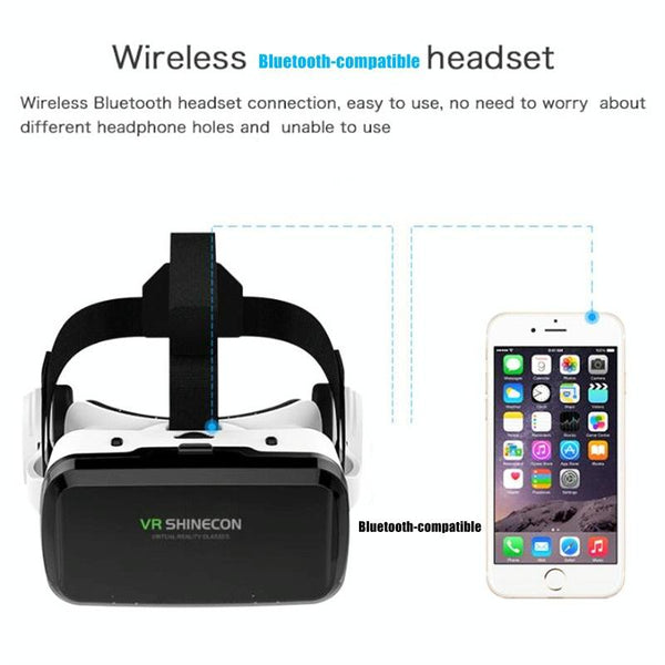 Wireless 3D Virtual Reality Headset With Bluetooth For Smartphones Smartphone Vr Headsets