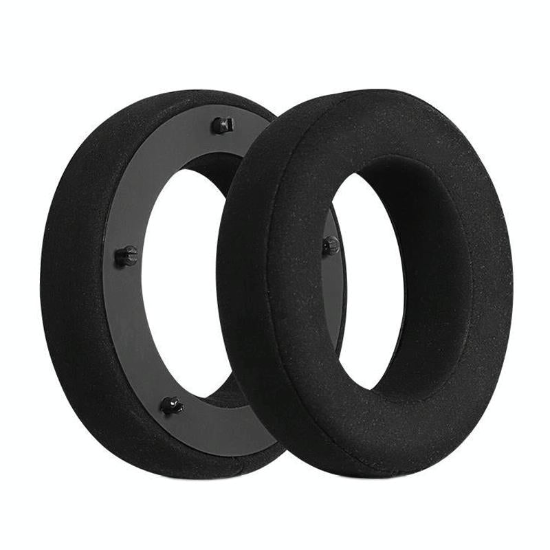 Breathable Leather Headset Cover For Focal Clear Mg Pro Black Fibre Two Pack Headphone Accessories