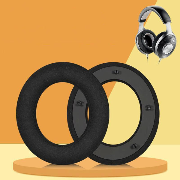 Breathable Leather Headset Cover For Focal Clear Mg Pro Black Fibre Two Pack Headphone Accessories