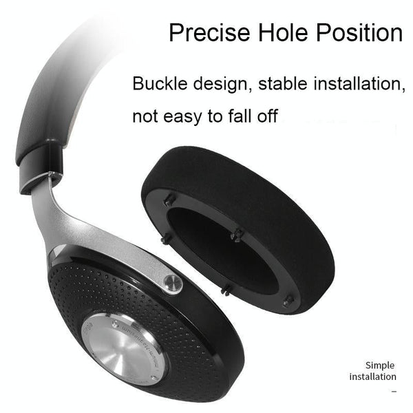 2Pcs Leather Breathable And Comfortable Headset Cover For Focal Clear Mg Pro Red Headphone Accessories