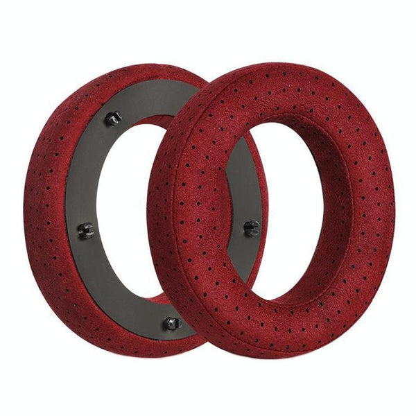 2Pcs Leather Breathable And Comfortable Headset Cover For Focal Clear Mg Pro Red Headphone Accessories