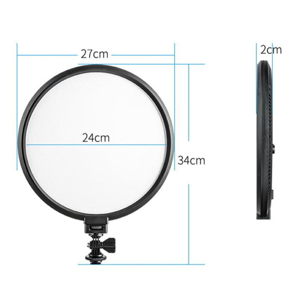 Intelligent Circular Led Photography Fill Light With Digital Display Features Selfie Lights