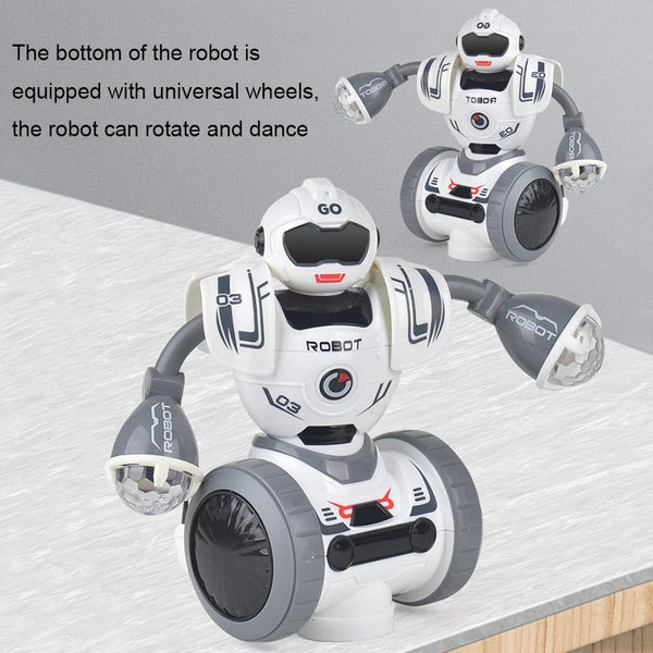 Smart Sound And Light Mechanical Robot Toy In Grey For Children Robots