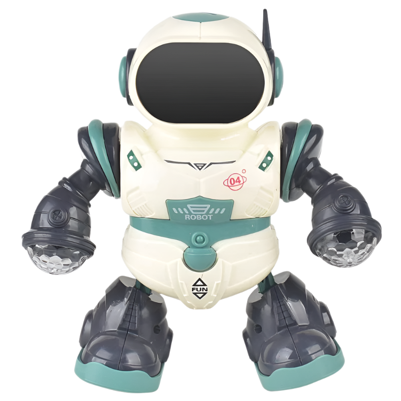 Smart Sound And Light Mechanical Robot Toy In Green For Children Robots
