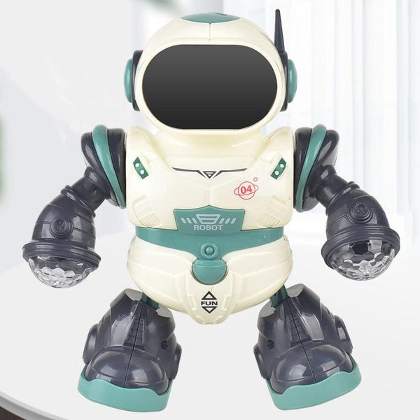 Smart Sound And Light Mechanical Robot Toy In Green For Children Robots