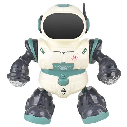 Smart Sound And Light Mechanical Robot Toy In Green For Children Robots