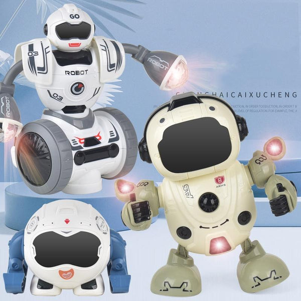 Smart Sound And Light Robot Toy For Children In Yellow Robots