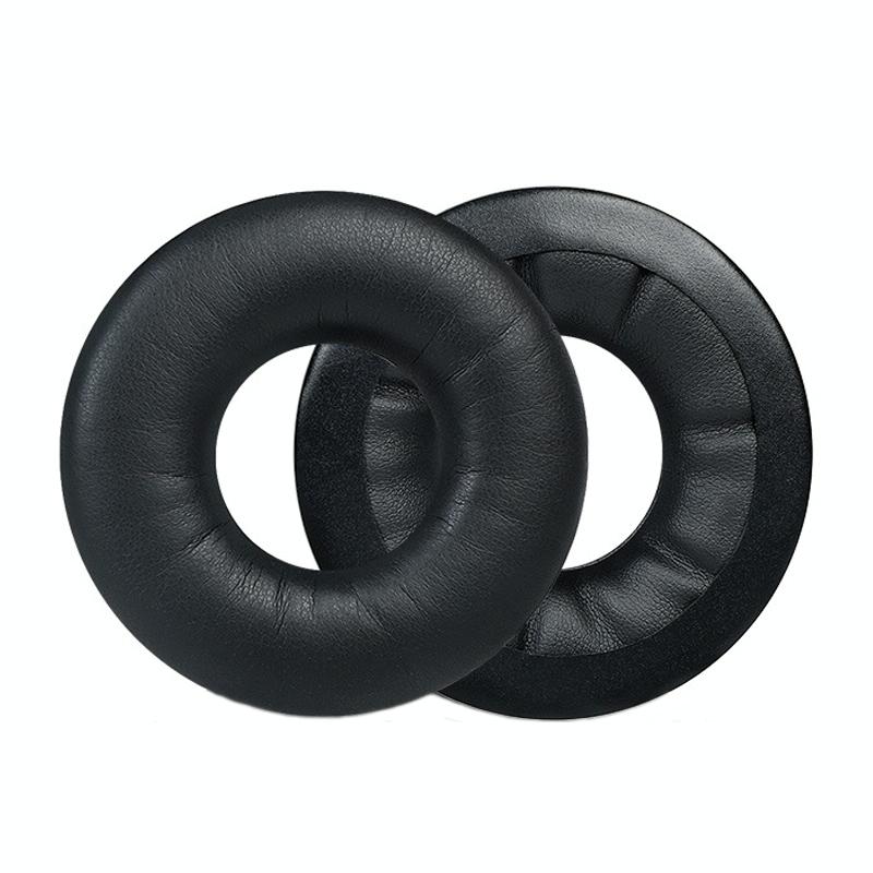 Black Headset Sponge Cover For Sennheiser Hd25 Series Leather And Pair Headphone Accessories