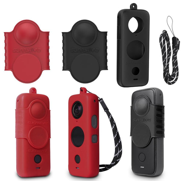 Silicone Protective Case With Lanyard For Insta360 One X2 Durable And Secure Camera Cases Bags & Covers