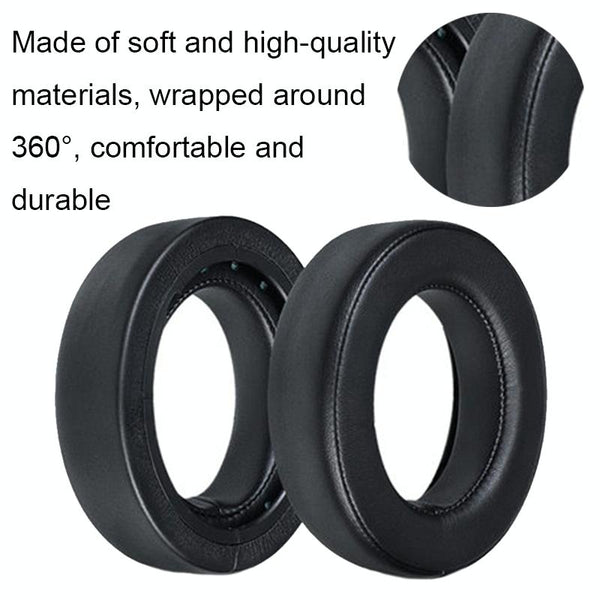 Soft Foam Earpads Black Covers For Over Headphones Replacement 2 Pack Headphone Accessories