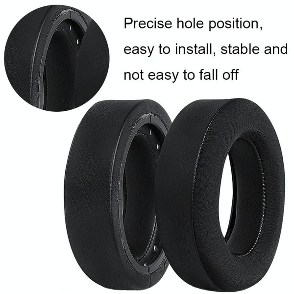 Soft Foam Earpads Black Covers For Over Headphones Replacement 2 Pack Headphone Accessories