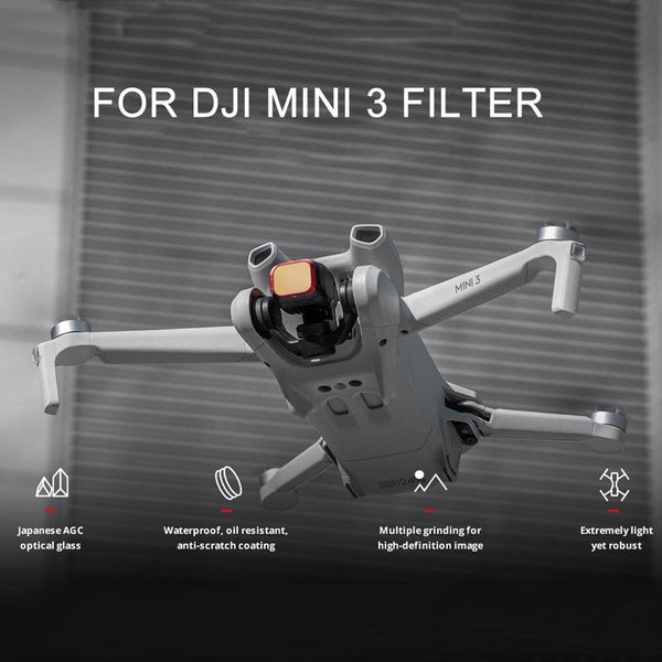 Aluminum Alloy Drone Filter For Dji Mini 3 Nd 16 / 64 128 256 Filters
