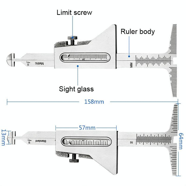 Weld Seam Welding Gauge Wrong Side Ruler For Accurate Measurements Rulers