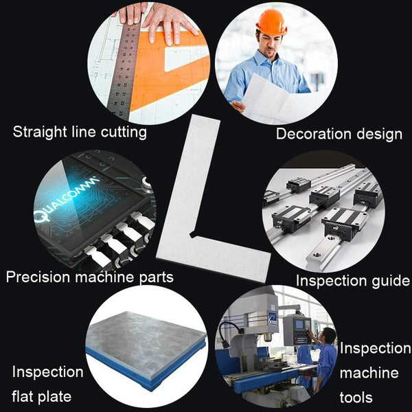 90 Degree Carbon Steel Right Angle Ruler One Piece 100 Centimetre By 70 Rulers