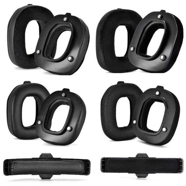 Logitech A50 Gen4 Headset Replacement Earmuffs Two Pieces Protein Leather Headphone Accessories