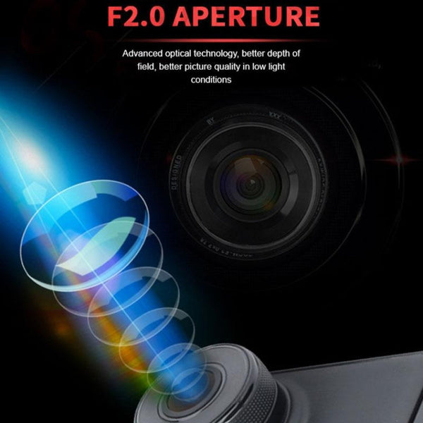 1080P Hd Dual Lens Driving Recorder With Motion Detection 3 Inch Display Other Car Video