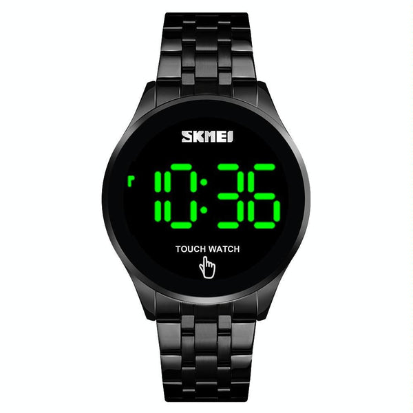 Stainless Steel Touch Screen Led Watch With Waterproof Functionality Smart Watches