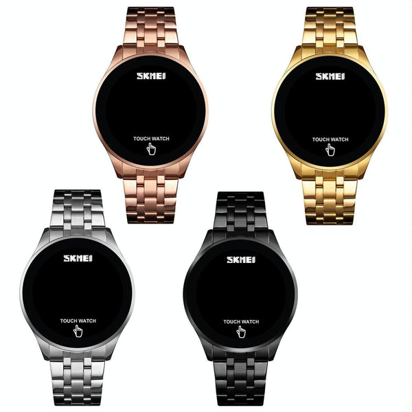 Veile Studios Serrano Au Stainless Steel Led Touch Watch Gold Simple & Luminous Watches