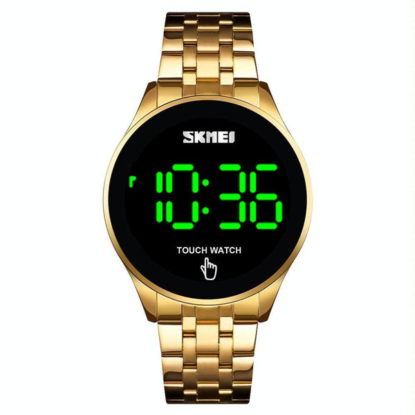 Veile Studios Serrano Au Stainless Steel Led Touch Watch Gold Simple & Luminous Watches