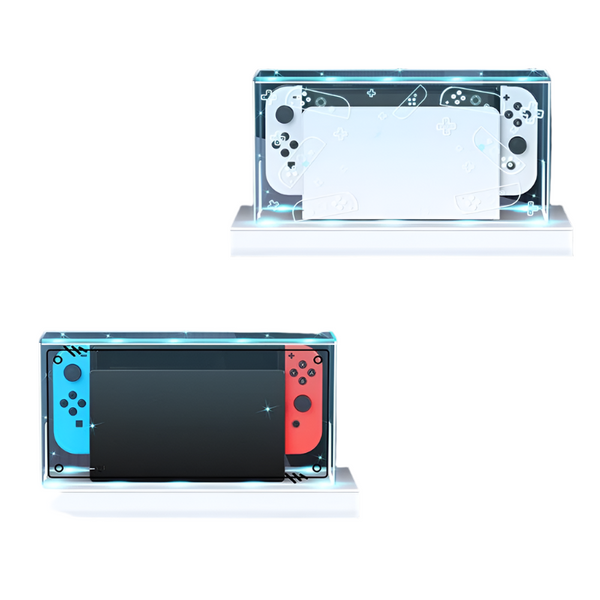 Nintendo Switch Oled Dustproof Display Case With Led Lighting For Console Protection Bags Skins & Travel Cases