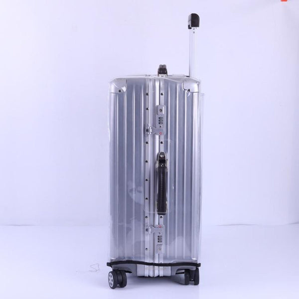 Waterproof Transparent Pvc Trolley Suitcase Cover Twenty Two Inch Rimless Suitcases