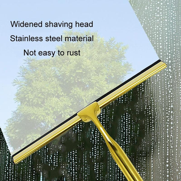 Stainless Steel Window Wiper With Circular Hook For Household Use Squeegees & Window Cleaning