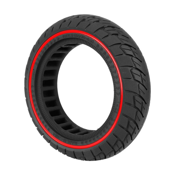 Ninebot Max G30 Solid Rubber Scooter Tire 10 Inch By 2.5 Red Line Accessories Parts