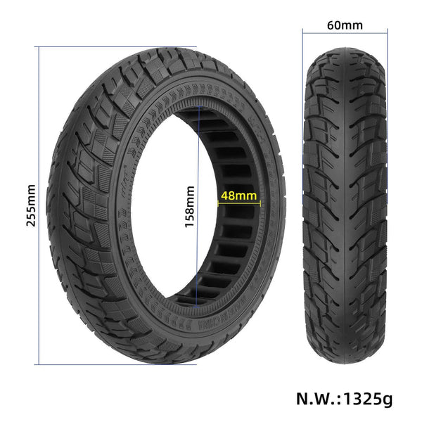 Ninebot Max G30 Scooter Tire 10X2.5 Inch Solid Rubber Black For Durable Ride Accessories Parts