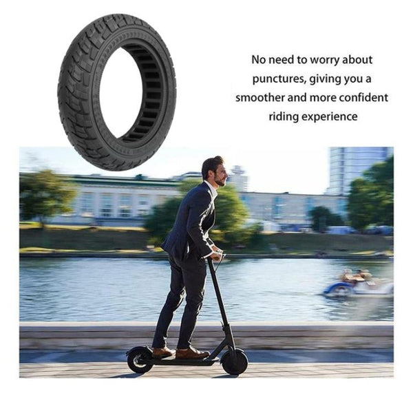 Ninebot Max G30 Scooter Tire 10X2.5 Inch Solid Rubber Black For Durable Ride Accessories Parts