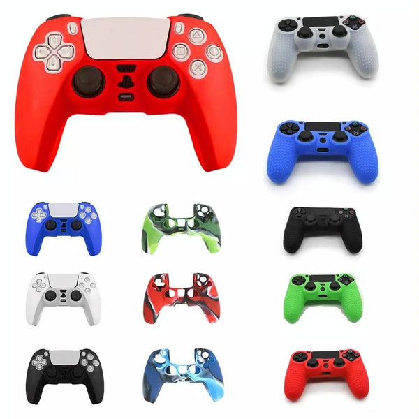 Red Silicone Protective Cover For Playstation 5 Controller Controllers & Attachments