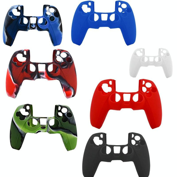 Red Silicone Protective Cover For Playstation 5 Controller Controllers & Attachments