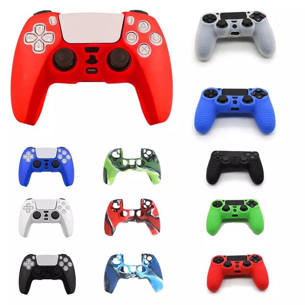 Blue Silicone Protective Cover For Playstation Five Controller Video Game Accessory Bags Skins & Travel Cases