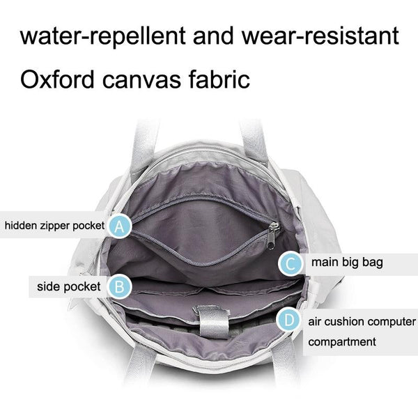 Large Waterproof Usb Laptop Backpack In Grey For Secure Travel And Storage Laptop Cases & Bags