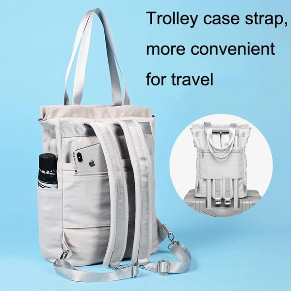 Large Waterproof Usb Laptop Backpack In Grey For Secure Travel And Storage Laptop Cases & Bags
