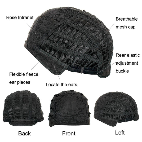 Curly Short Hair Wig Mixed Light Gold Hair Extensions