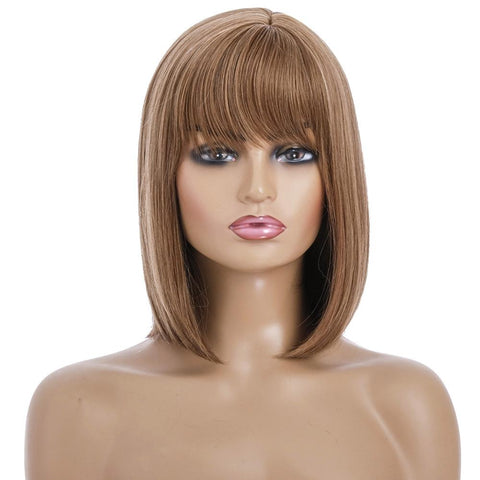 Silk Short Wig For Women High Temperature Resistant Hair Extensions