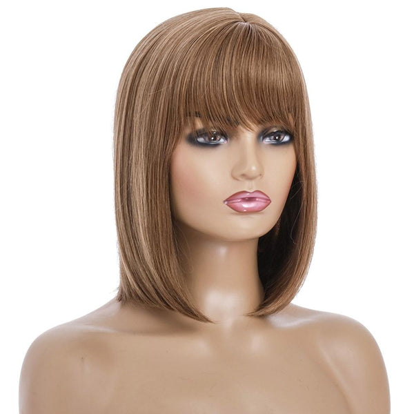 Silk Short Wig For Women High Temperature Resistant Hair Extensions
