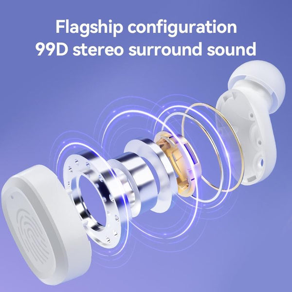 Black Wireless Earphones With Charging Case Compact Design And Bluetooth Connectivity Headsets & Earpieces