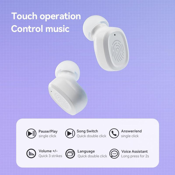 Black Wireless Earphones With Charging Case Compact Design And Bluetooth Connectivity Headsets & Earpieces