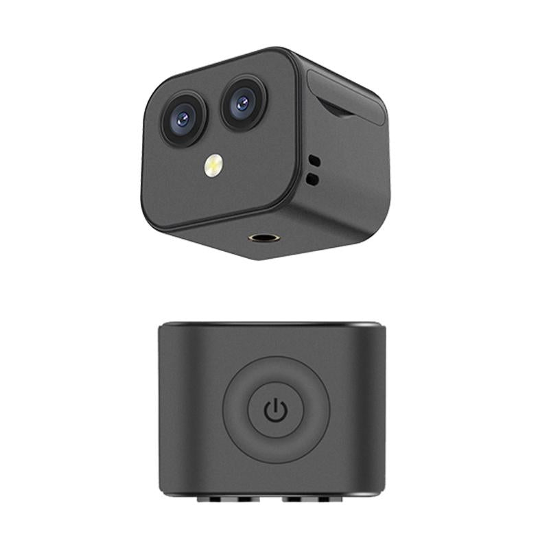 Wireless Dual Lens 4K Camera With Remote Monitoring And Hotspot Connection Digital Cameras