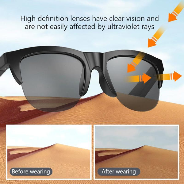 Men Bluetooth Smart With Anti Strong Light And Polarized Protection Sunglasses