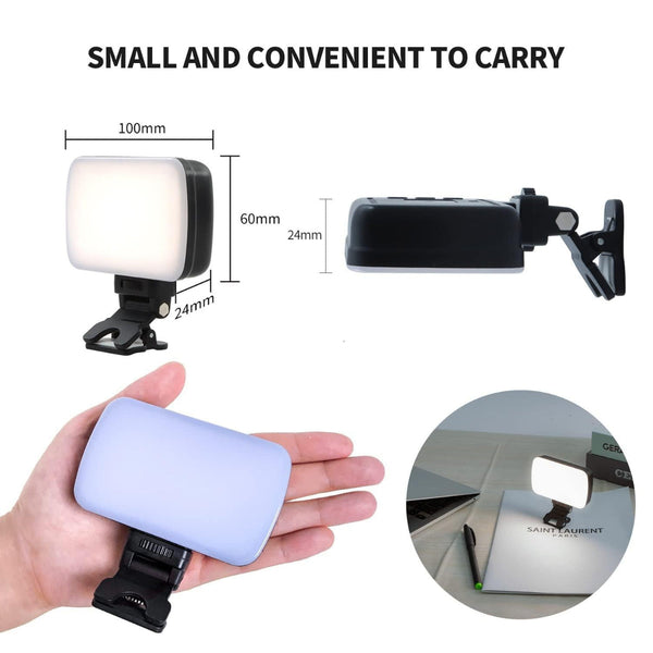 Rechargeable Video Conference Lighting With Three Colour Temperature Dimming Selfie Lights