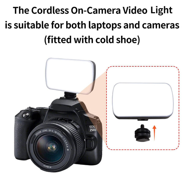 Rechargeable Video Conference Lighting With Three Colour Temperature Dimming Selfie Lights