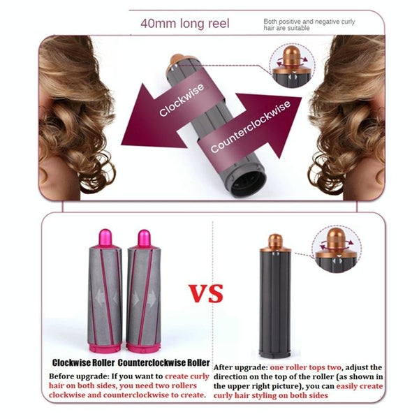 Upgraded Long Curling Barrels For Dyson Airwrap Hair Dryer With Short Adapter Straightening & Curling Irons