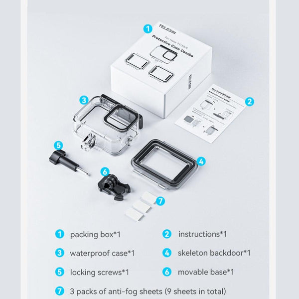 Full Scene Waterproof Diving Housing With Anti Fog For Underwater Photography Underwater Cases & Housings