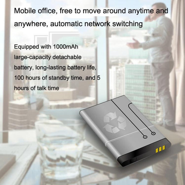 Wireless Handheld Voip Phone With Wifi And 4G Charging Base For Home Use Cordless Telephones