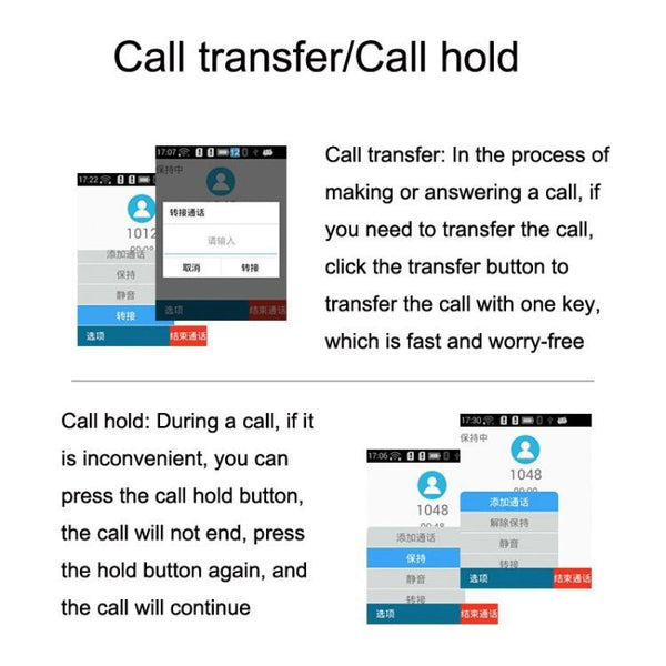 Wireless Handheld Voip Phone With Wifi And 4G Charging Base For Home Use Cordless Telephones