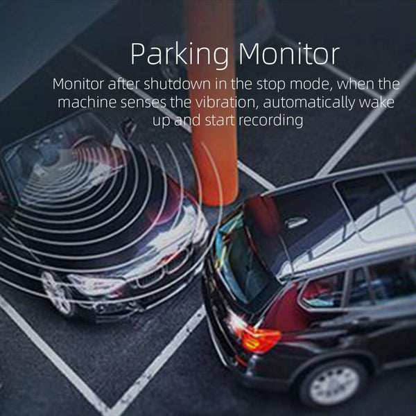 Hd Dual Record Lens Car Rear View Mirror With Five Inch Screen Driving Recorder Video Recorders & Players