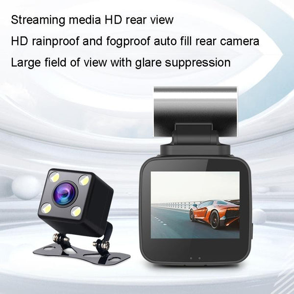 Hd Dual Lens Night Vision Car Video Recorder Hidden Design Vehicle Electronics Other Car Video